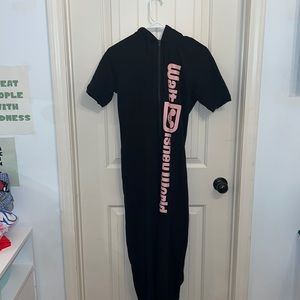 Walt Disney World onesie with rose gold ears attached!